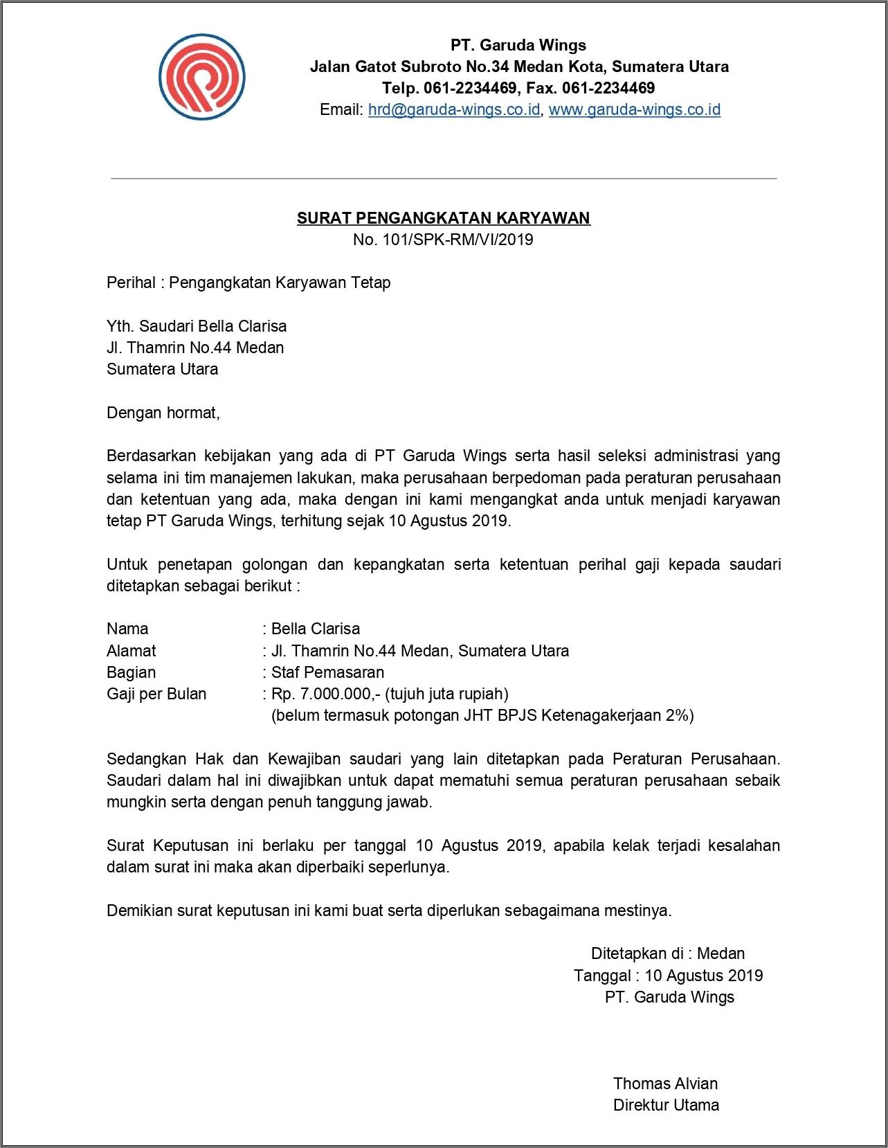 Contoh Surat Pergantian Nama Perusahaan Ke Bpjs Ketenagakerjaan