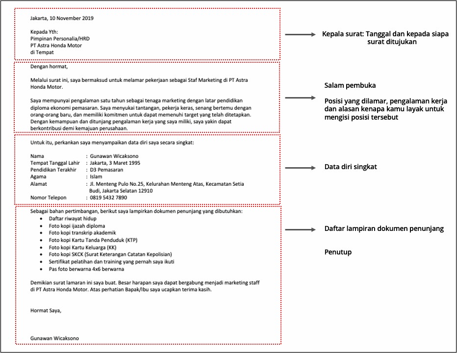Contoh Surat Perkenalan Diri Untuk Perusahaan