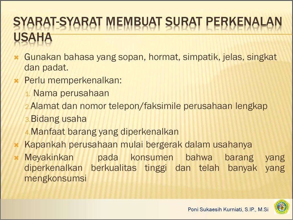 Contoh Surat Perkenalan Perusahaan Baru Lengkap