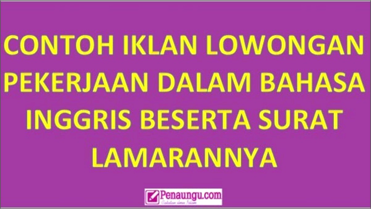 Contoh Surat Perkenalan Perusahaan Dalam Bahasa Inggris