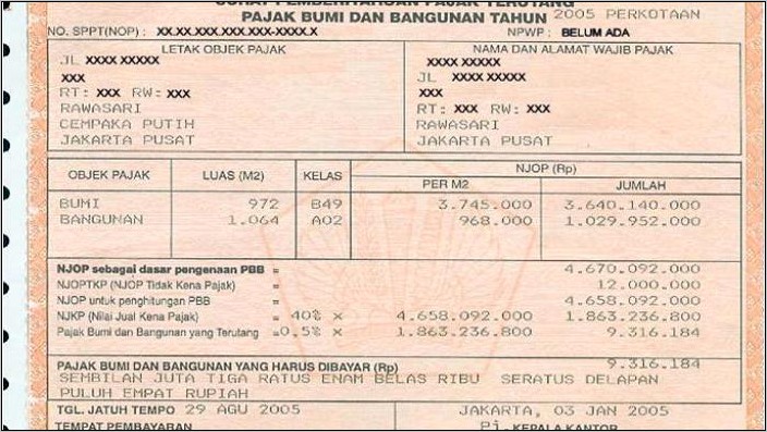 Contoh Surat Permohonan Pengurangandenda Pbb