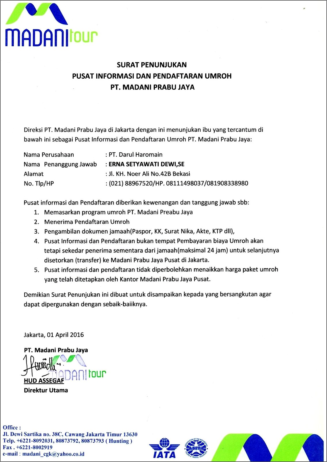 Contoh Surat Permohonan Perpanjangan Skp K3