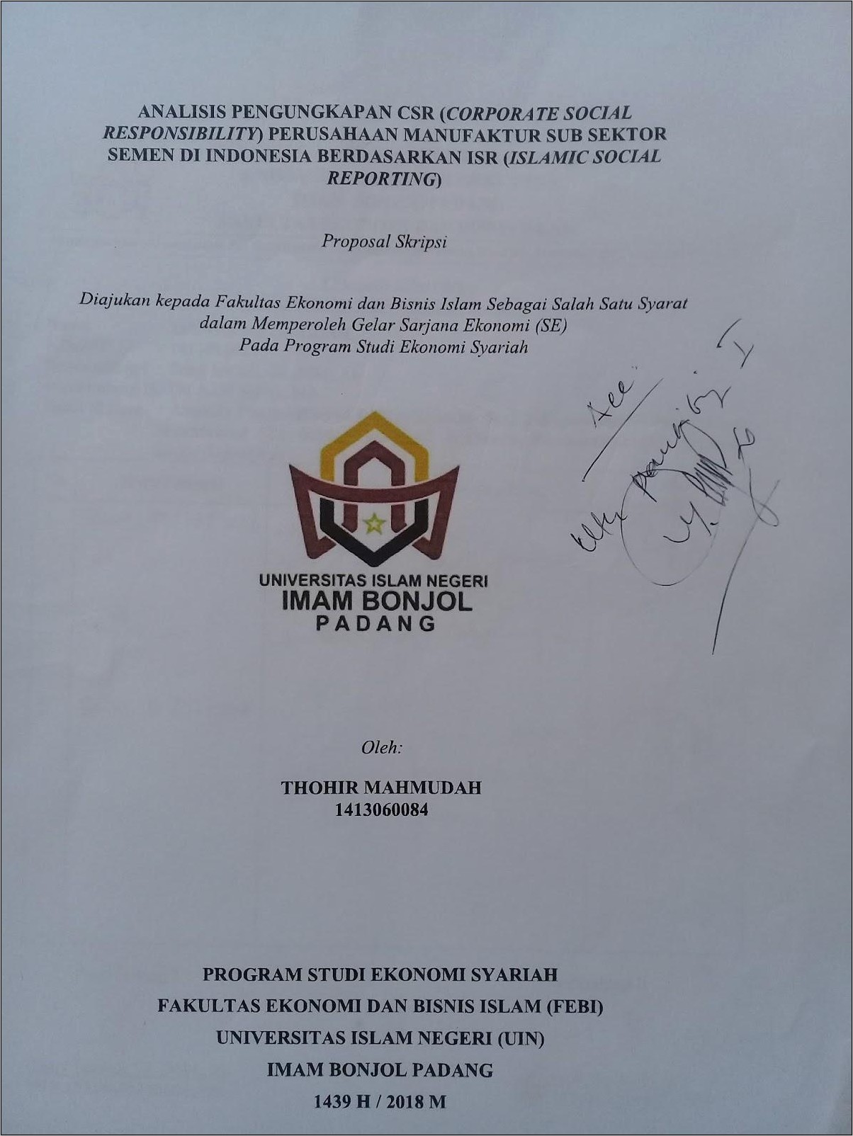 Contoh Surat Permohonan Pindah Jurusan Antar Fakultas Uin Ib Padang
