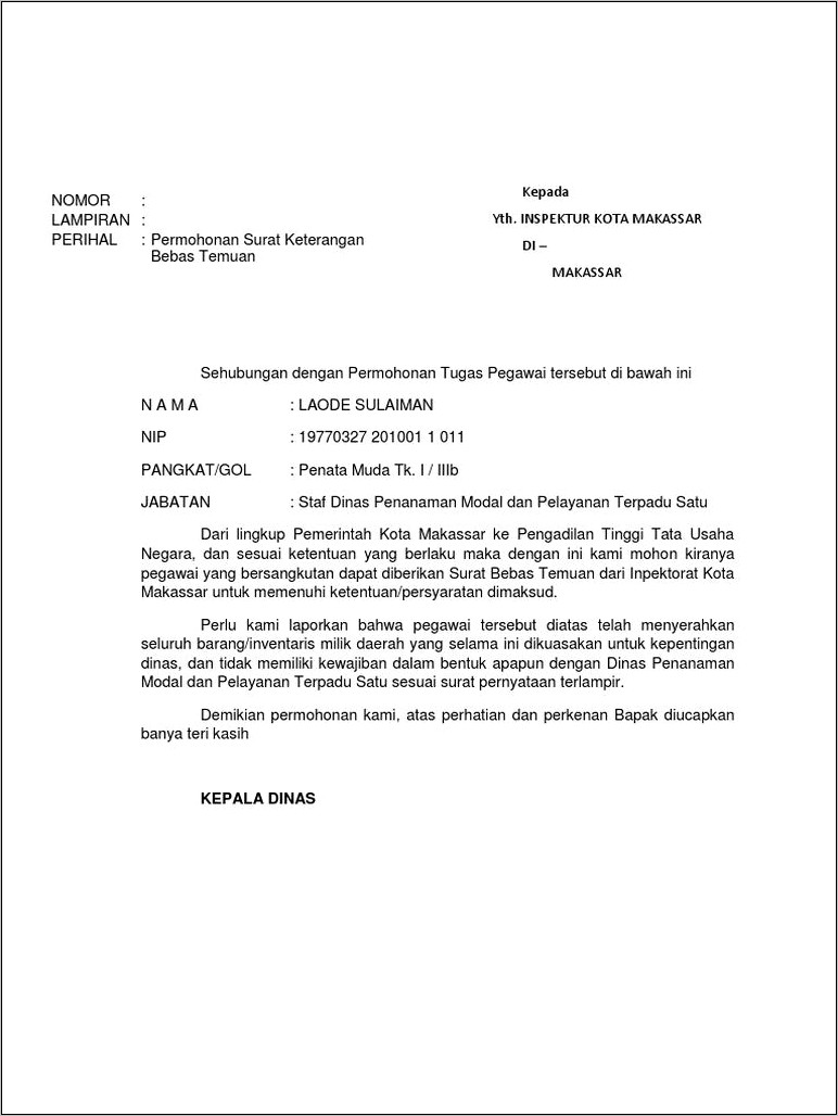 Contoh Surat Permohonan Pindah Pengadilan