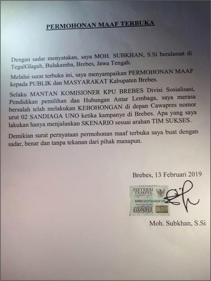 Contoh Surat Permohonan Polisi Tidur