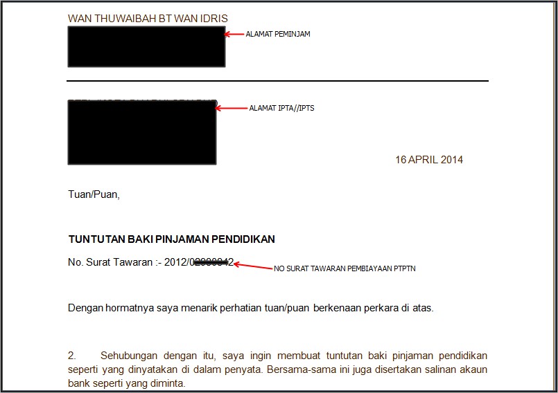 Contoh Surat Permohonan Refund Deposit Qatar Dalam Inggris