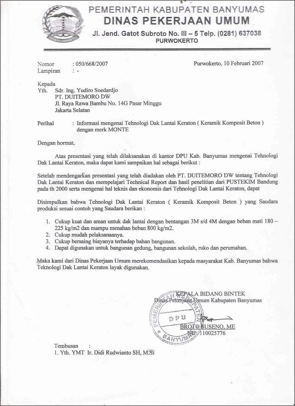 Contoh Surat Permohonan Resmi Menggunakan Gedung Pemerintah