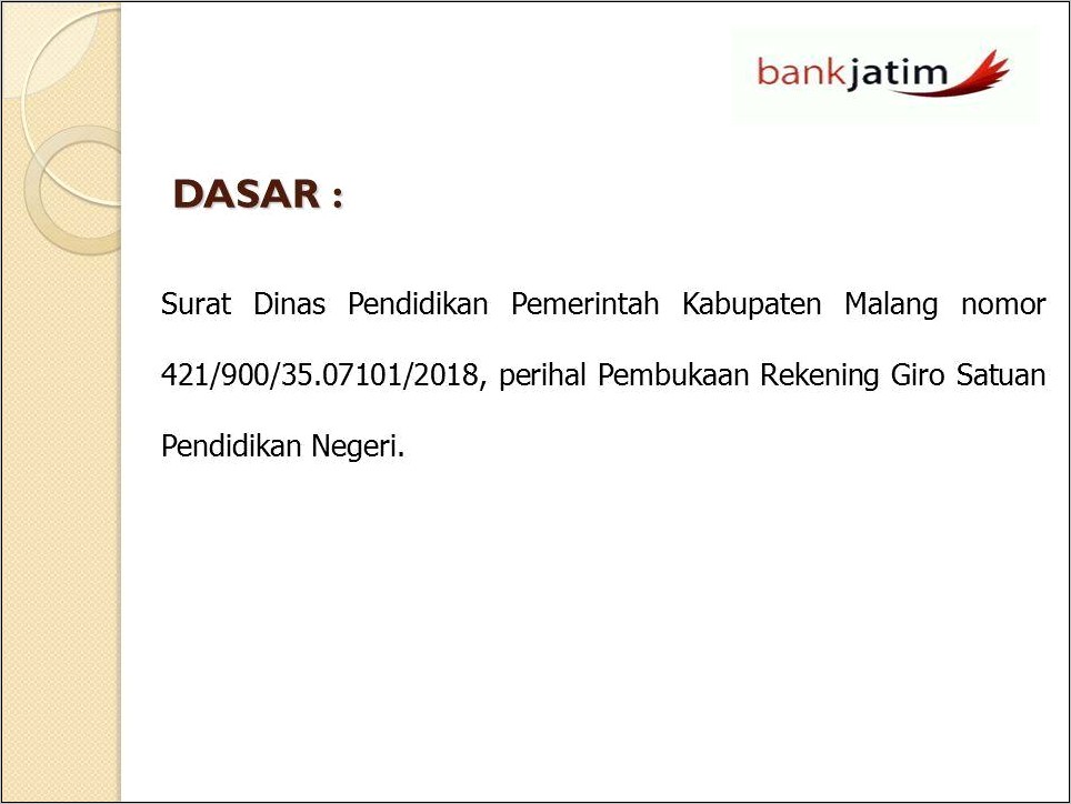 Contoh Surat Permohonan Sekolah Ke Pernerbitan Buku Cek Bank