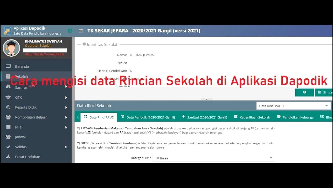 Contoh Surat Permohonan Sinkronisasi Data Sekolah