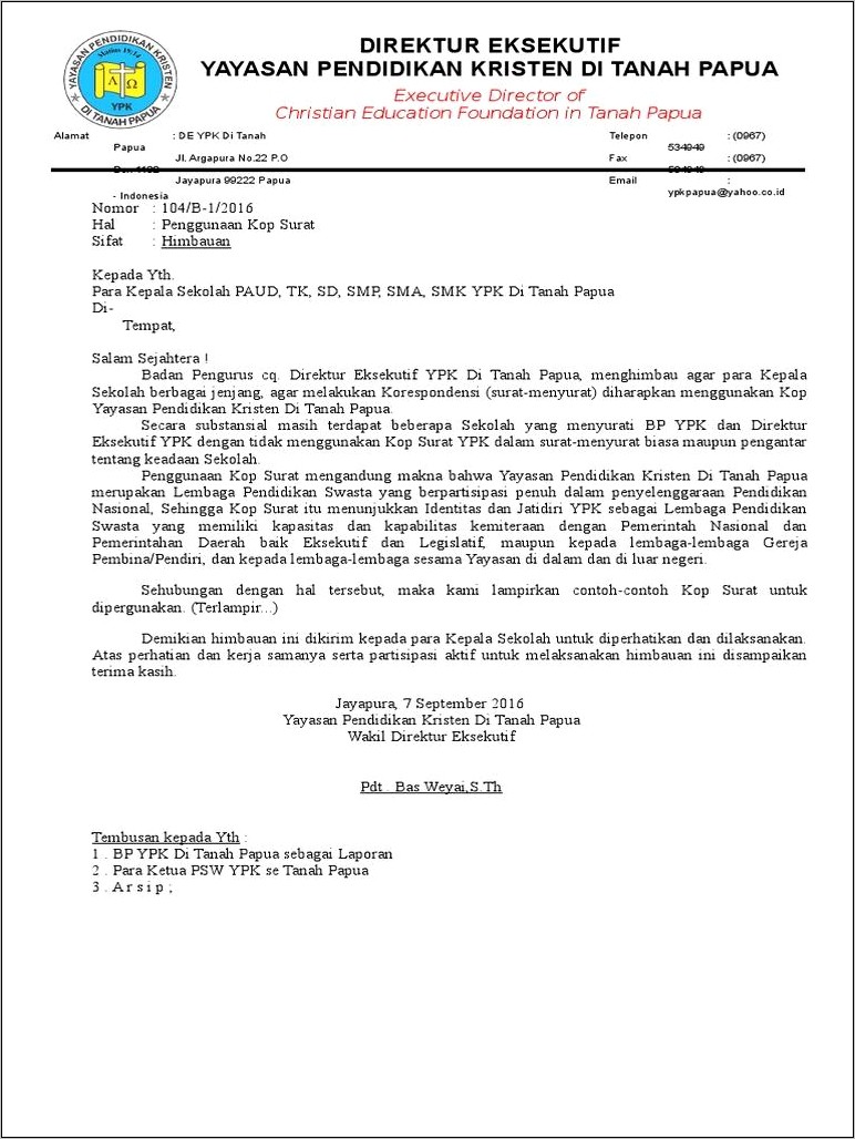 Contoh Surat Permohonan Skt Ke Kesbangpol Jayapura