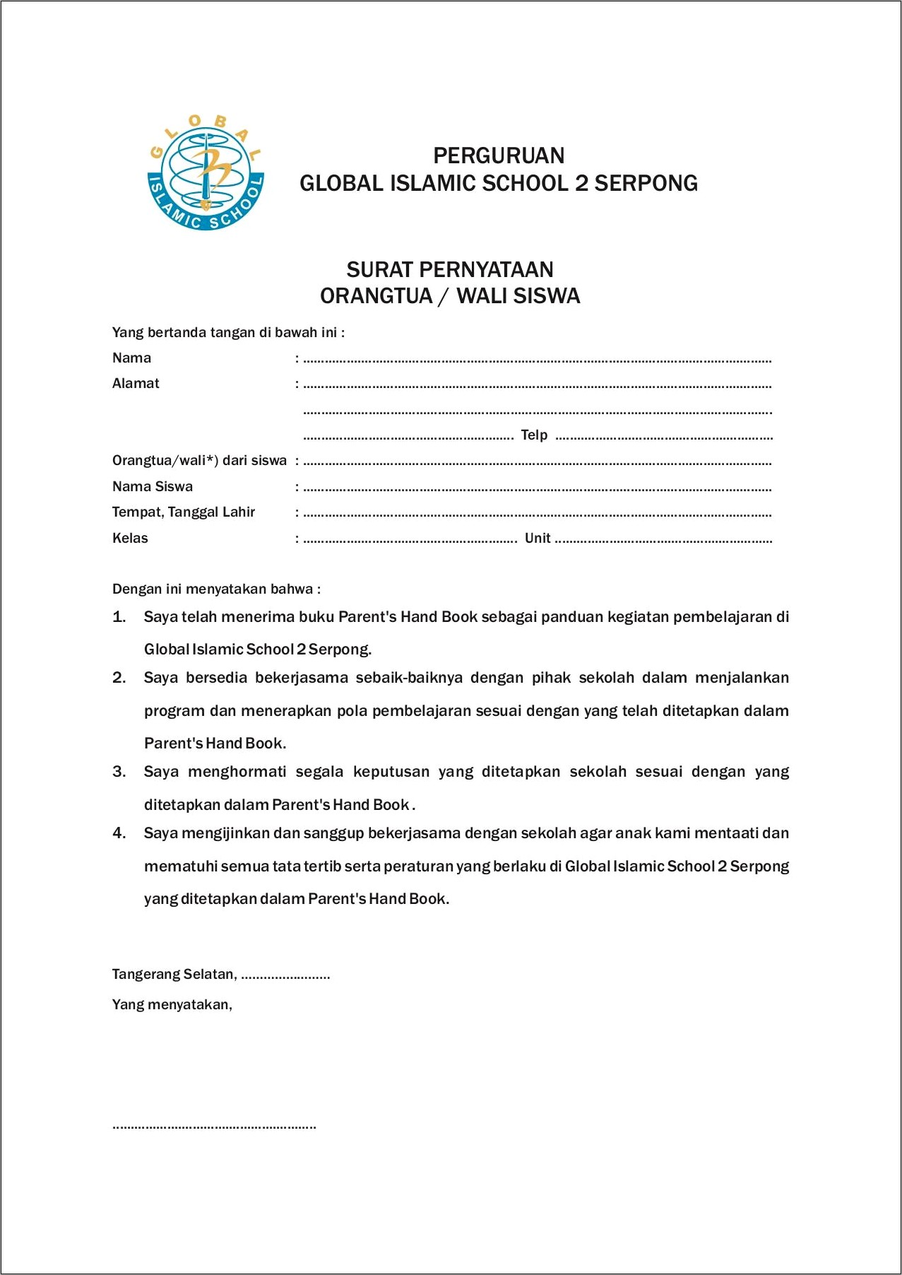 Contoh Surat Permohonan Snack Untuk Tadarus