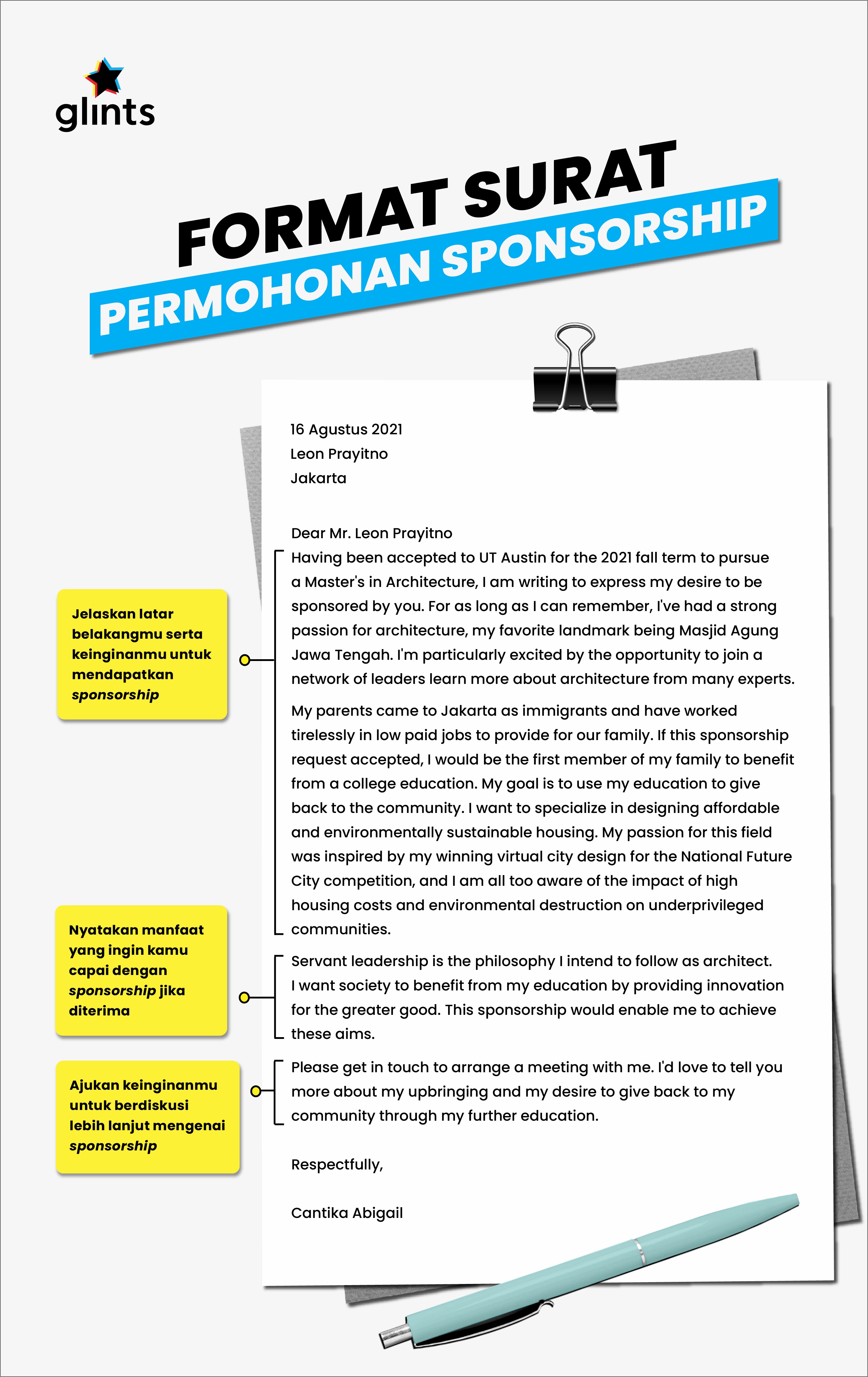 Contoh Surat Permohonan Sponsor Perusahaan