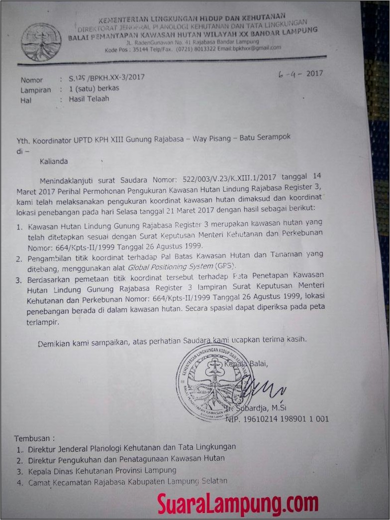 Contoh Surat Permohonan Tebang Pohon