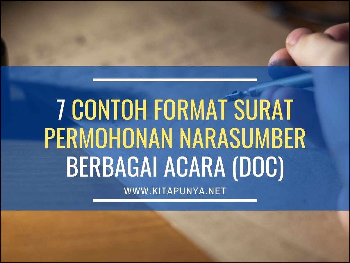 Contoh Surat Permohonan Untuk Menjadi Partisipan Ovj