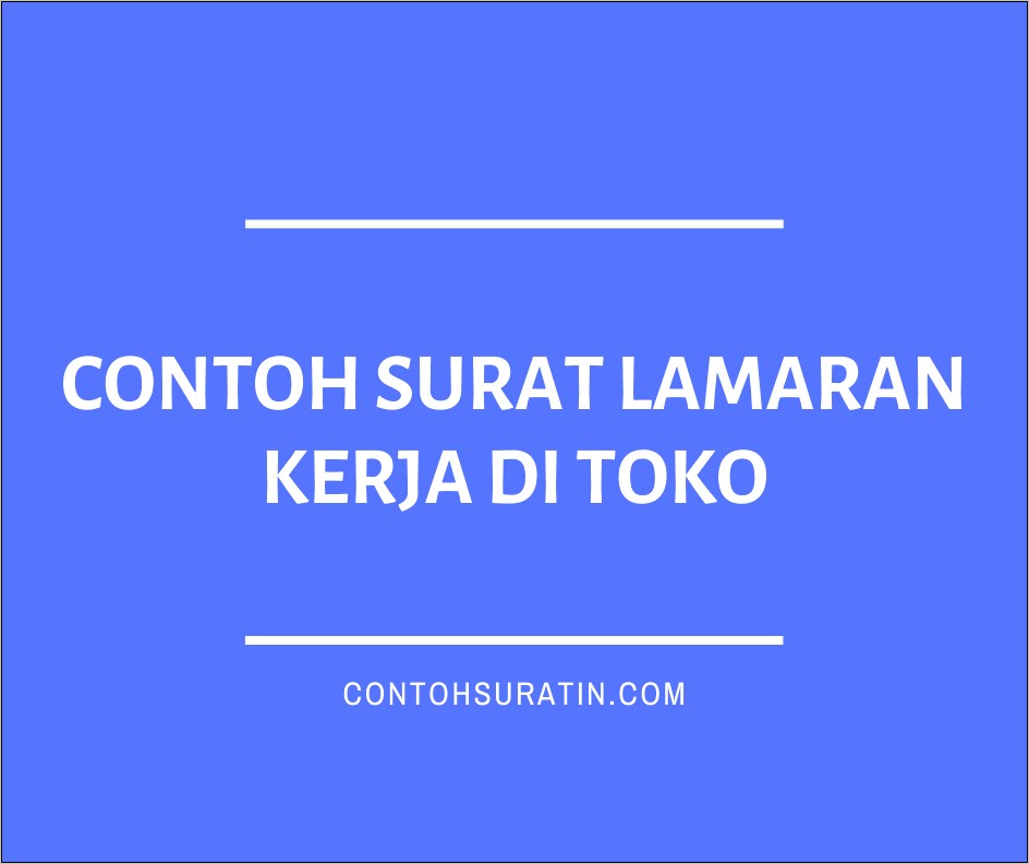 Contoh Surat Permohonan Variasi