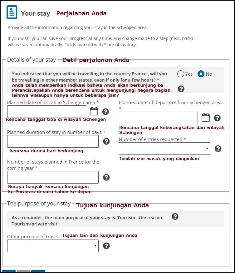 Contoh Surat Permohonan Visa France