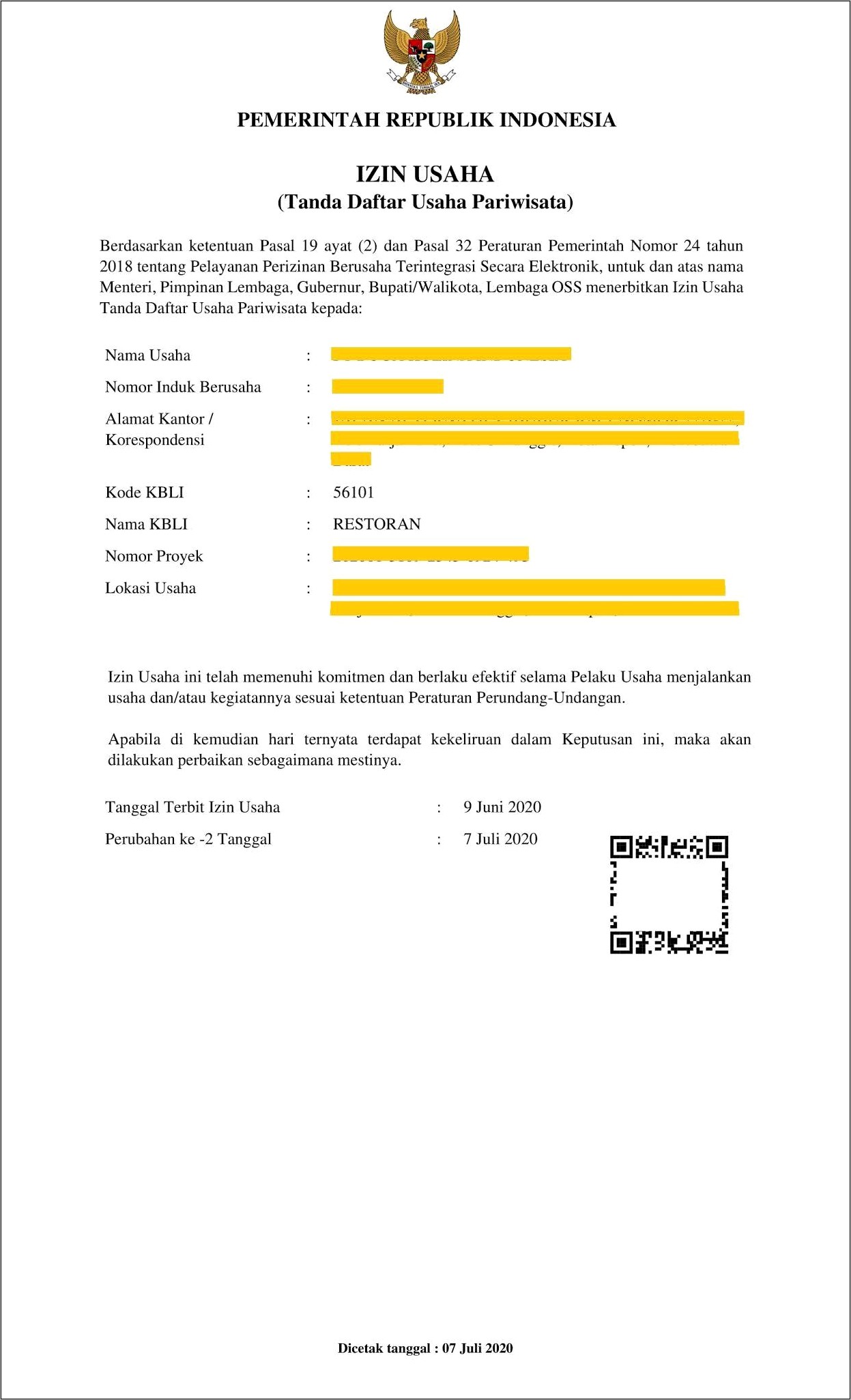 Contoh Surat Permohonan Yang Dicetak Melalui Siinas