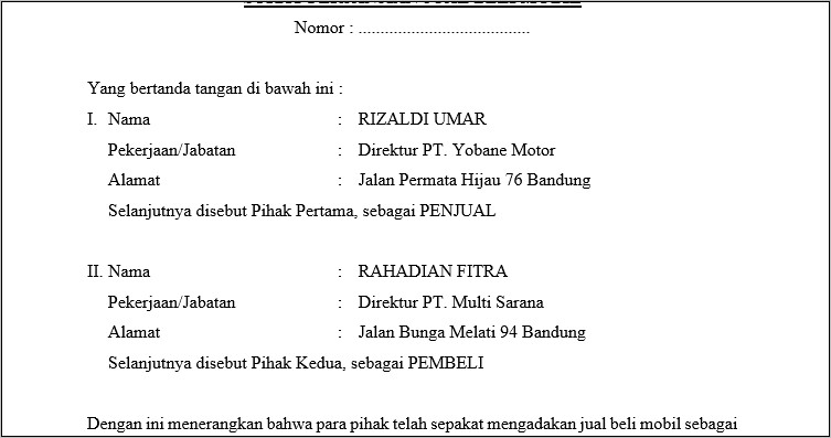 Contoh Surat Pernyataan Penutupan Perusahaan Cabang