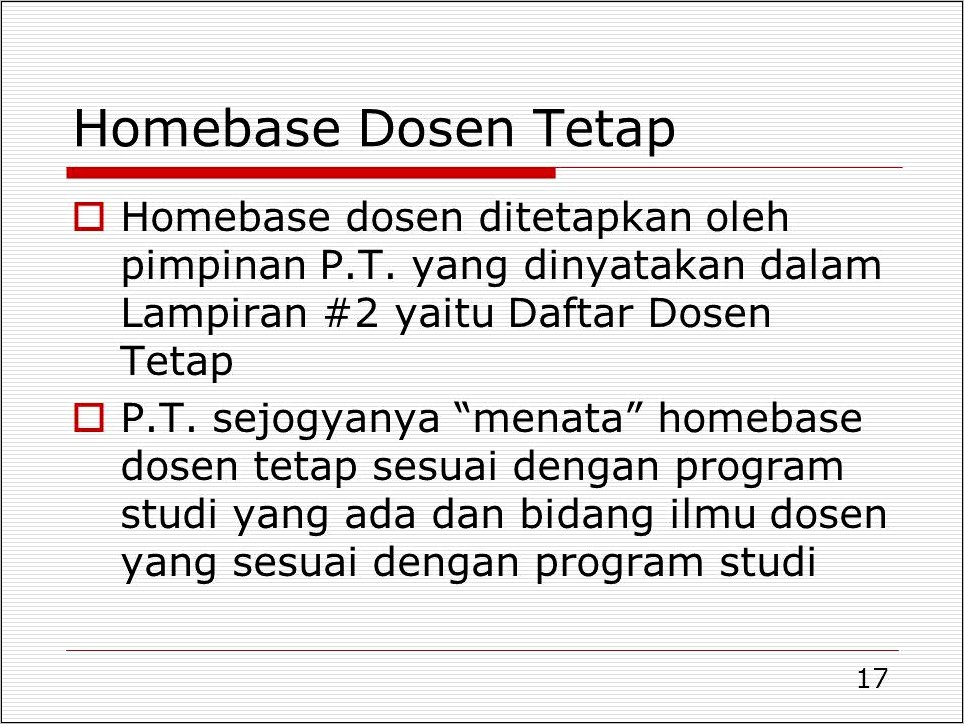 Contoh Surat Pernyataan Pindah Homebase Internal Dosen