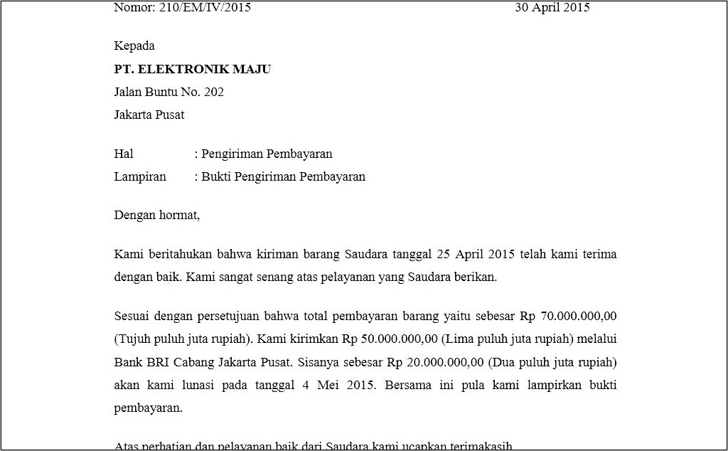 Contoh Surat Pernyataan Refund Kartu Kredit