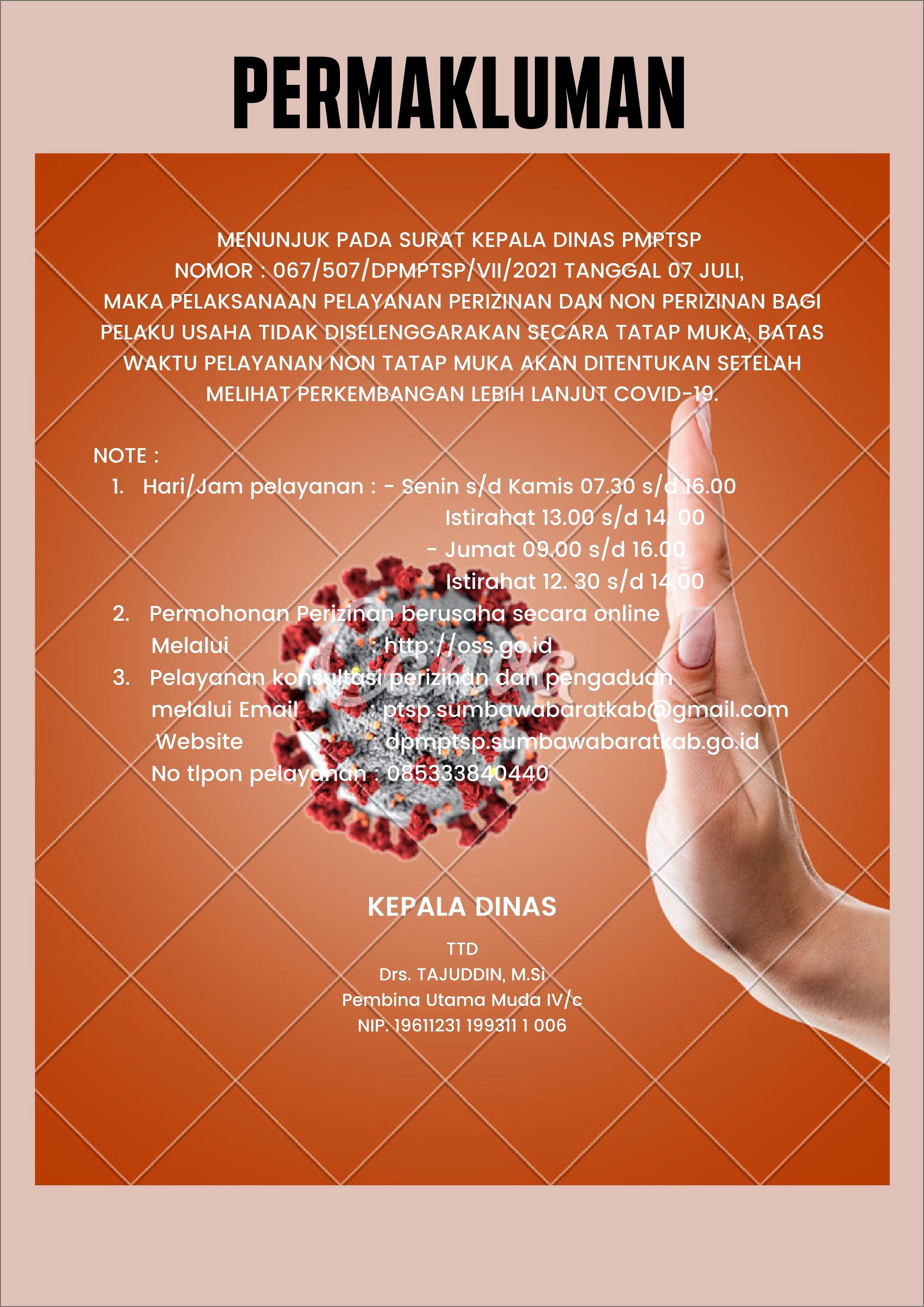 Contoh Surat Pernyataan Siap Ditinjau Oleh Dpmptsp