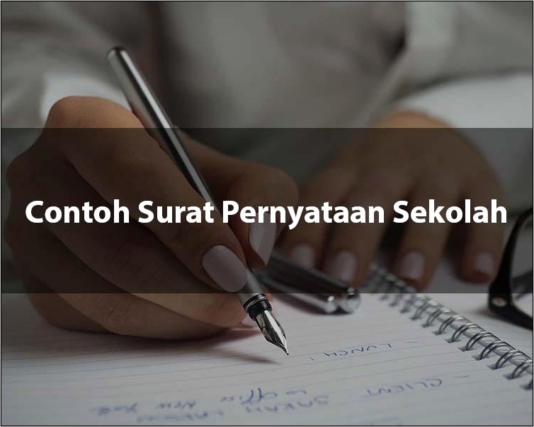 Contoh Surat Pernyataan Siswa Mda