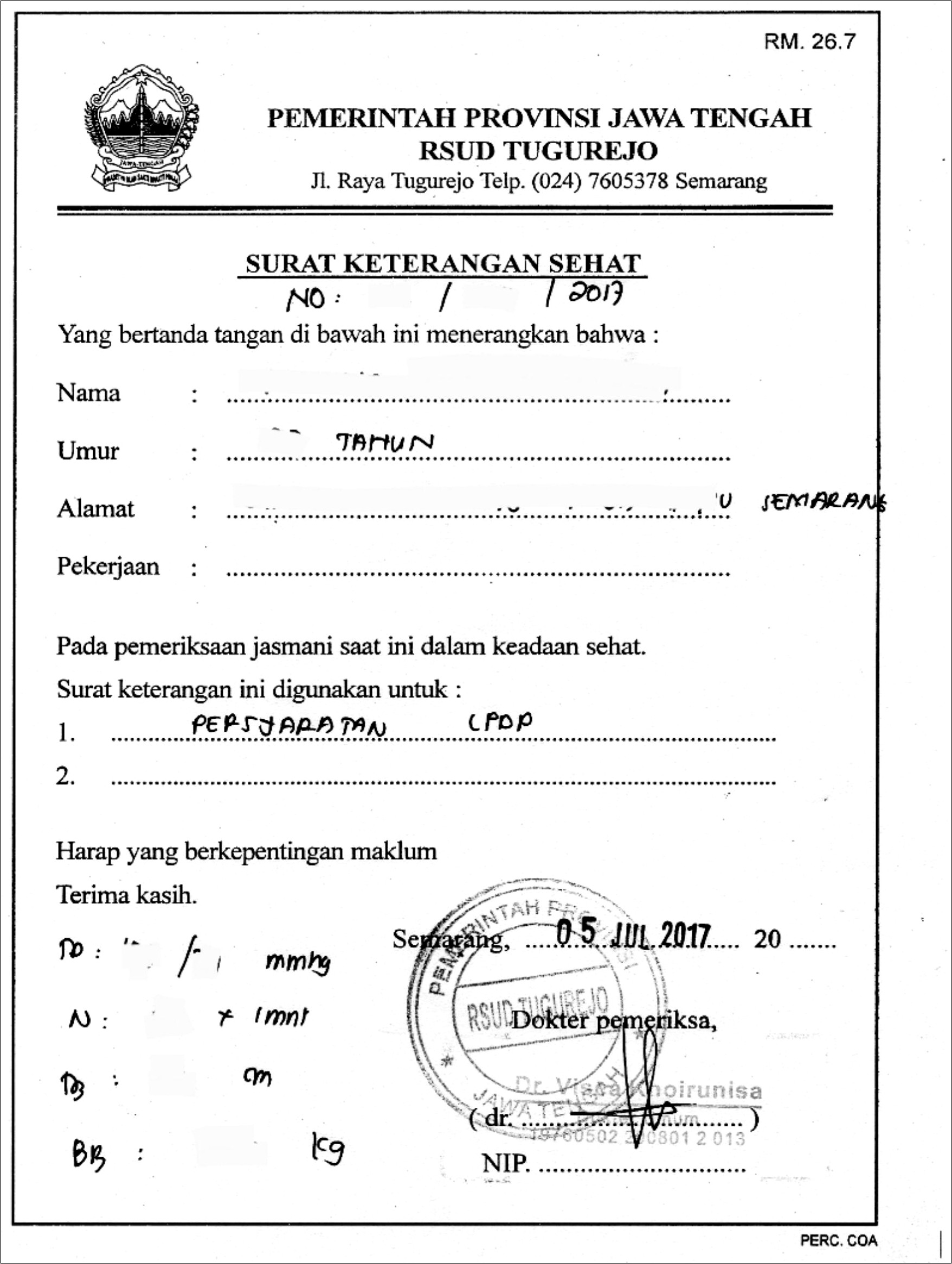 Contoh Surat Pernyataan Super Dua Point Cpns 2017