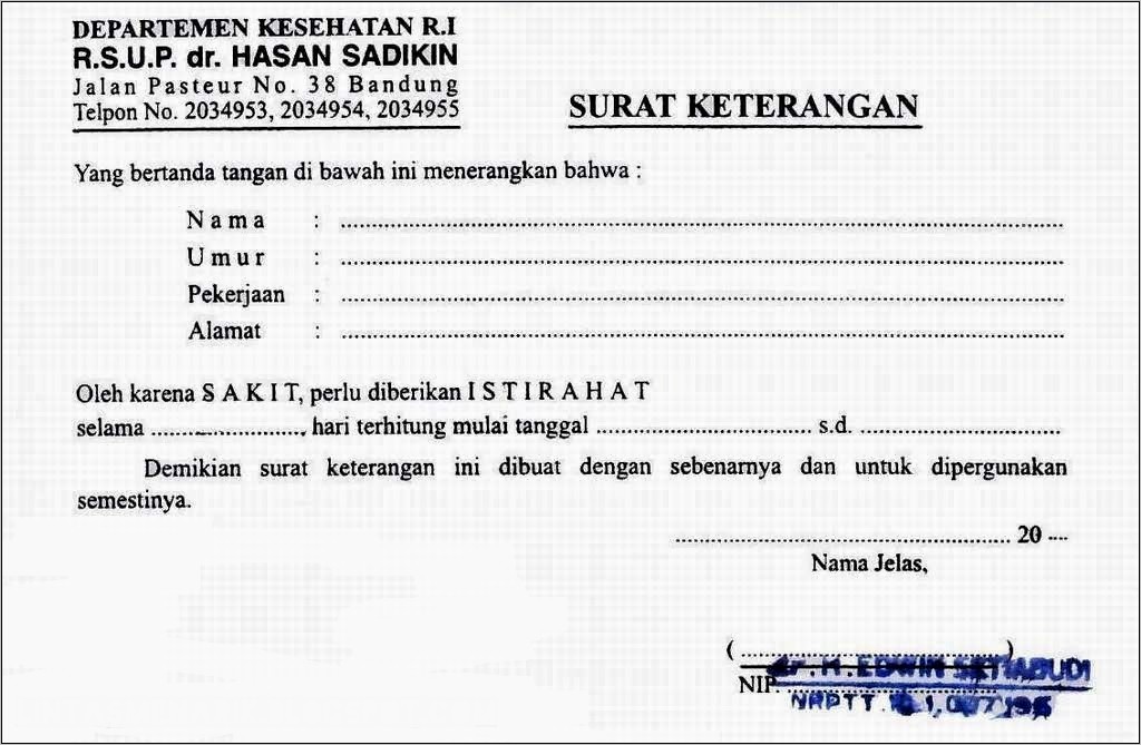 Contoh Surat Pernyataan Terhitung