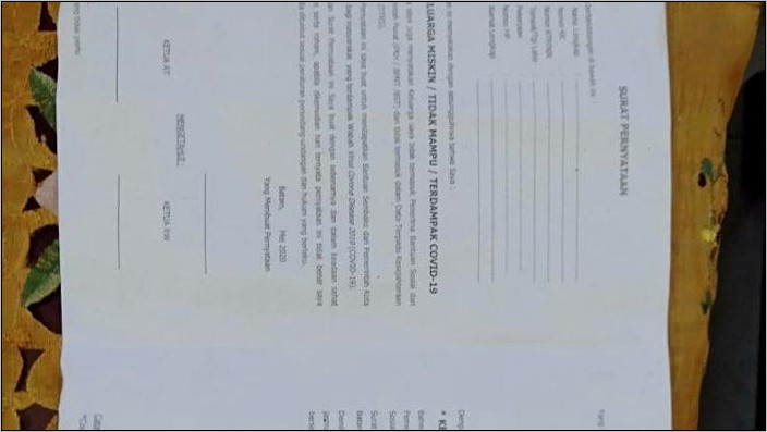 Contoh Surat Pernyataan Tidak Menggunakan Stempel Basahj