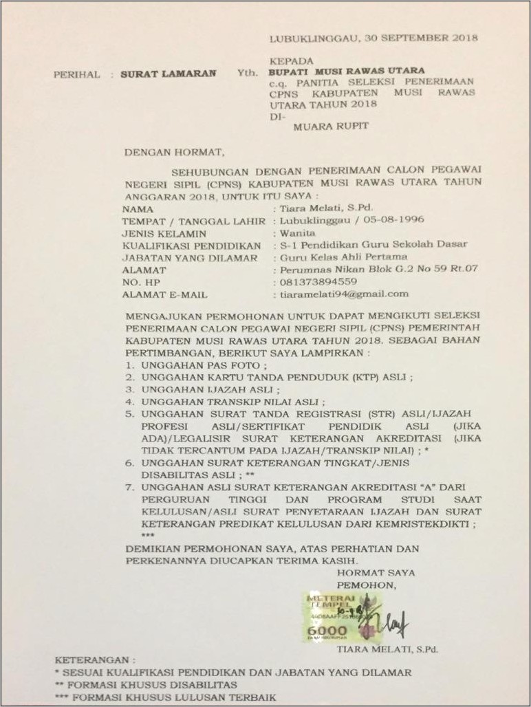 Contoh Surat Pernyataan Untuk Kemendikbud