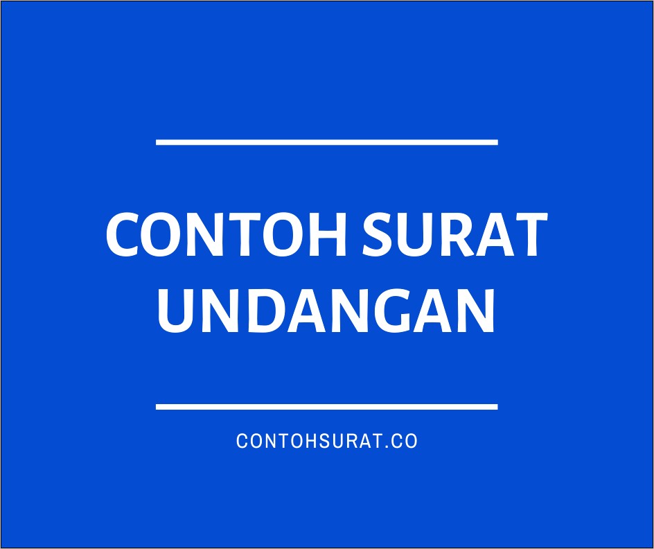 Contoh Surat Persetujuan Konsep Undangan