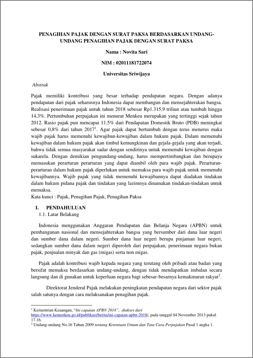 Contoh Surat Perusahaan Tidak Beroperasi Ke Kantor Pajak