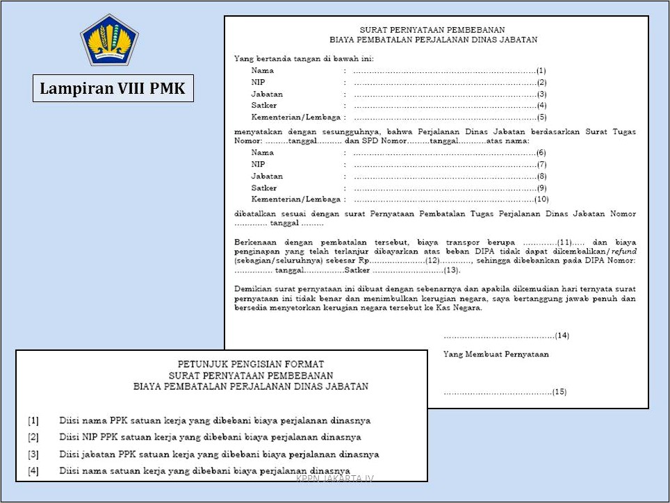 Contoh Surat Peryataan Perjalanan Dinas