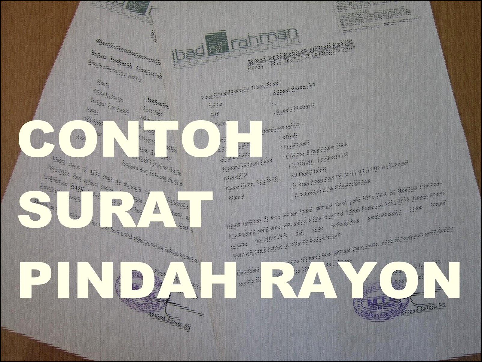 Contoh Surat Pindah Alamat Tempat Kursus Untuk Dinas