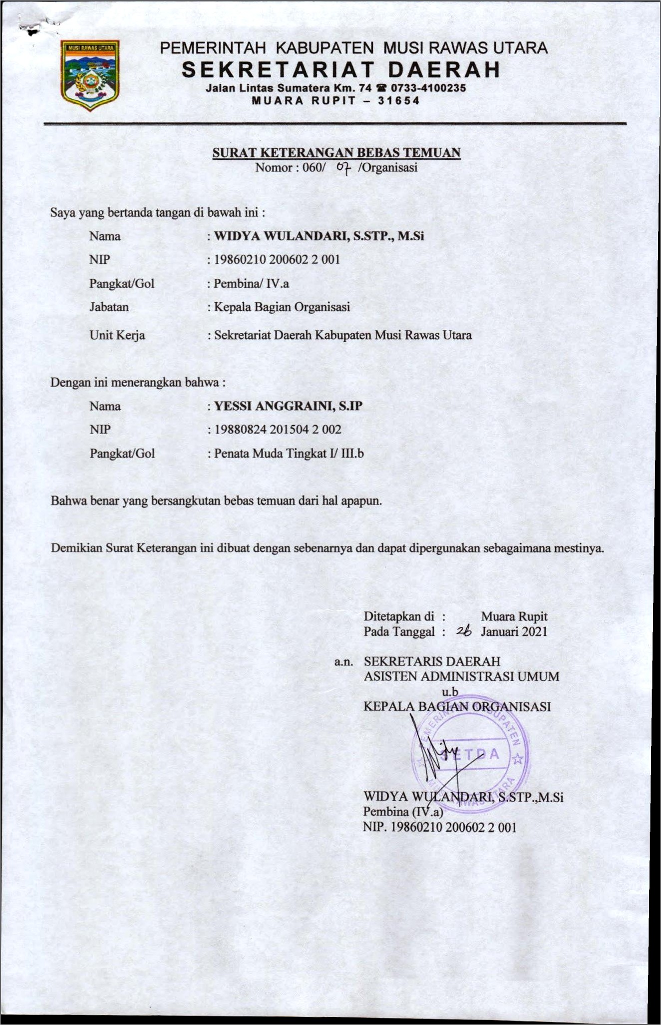 Contoh Surat Rekomendasi Dinas