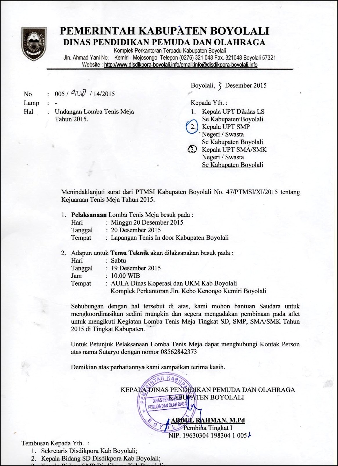 Contoh Surat Resmi Sekolah Sd Tentang Undangan Pramuka