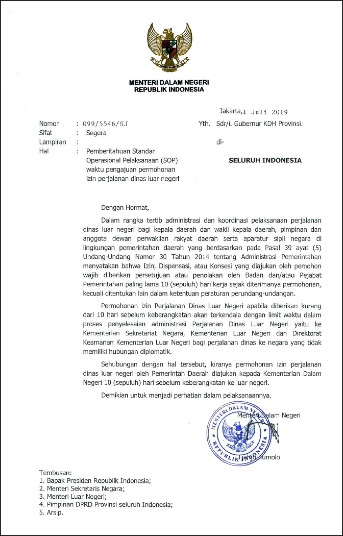 Contoh Surat Resmi Undangan Kapolda