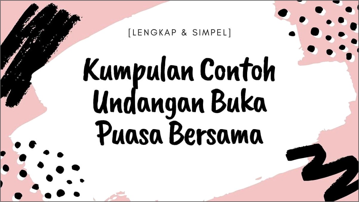 Contoh Surat Resmi Undangan Keluarga Besar