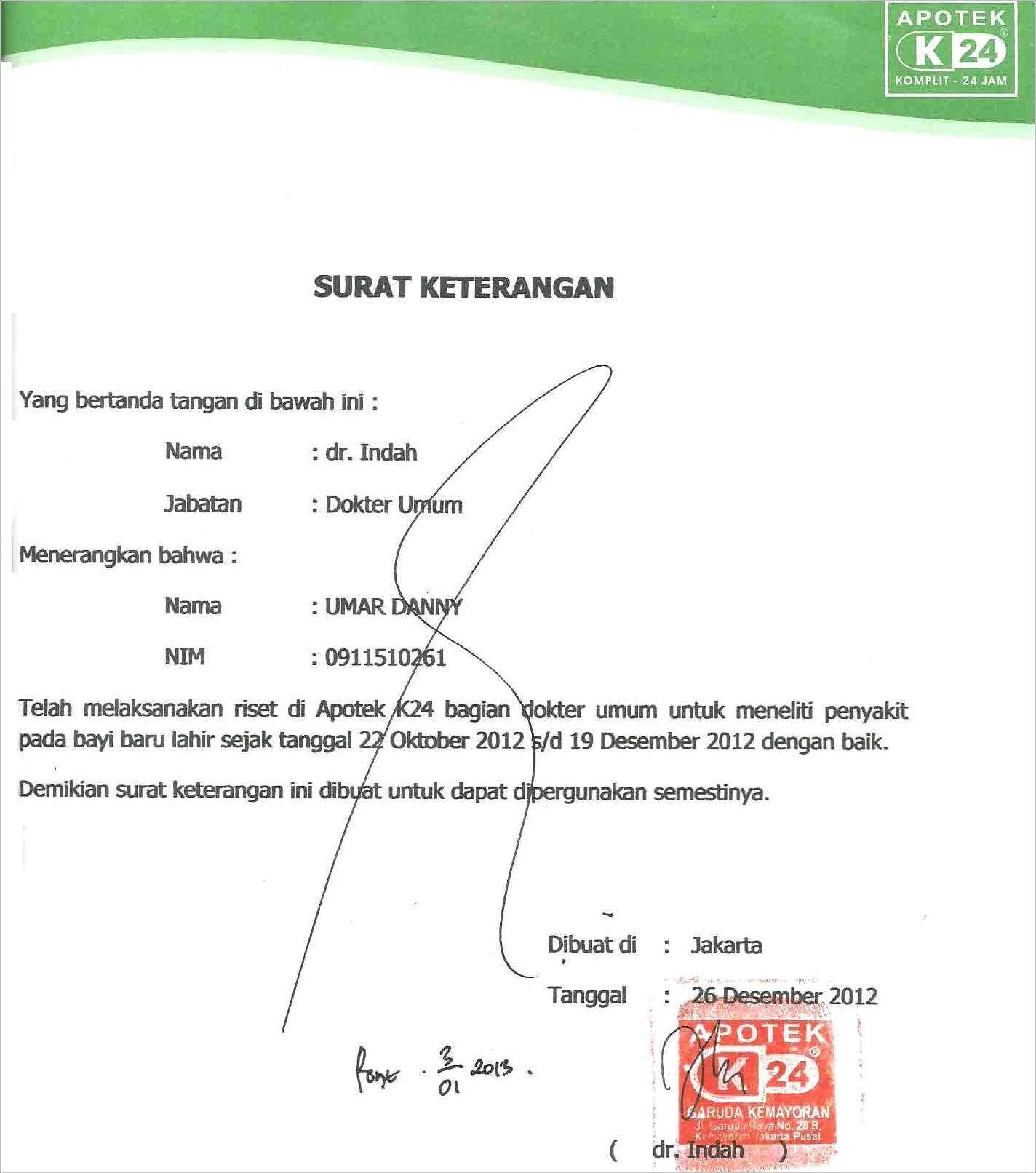 Contoh Surat Riset Penelitian Dari Perusahaan