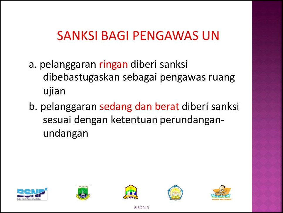 Contoh Surat Sanksi Pengawas Un Dari Dinas Pendidikan