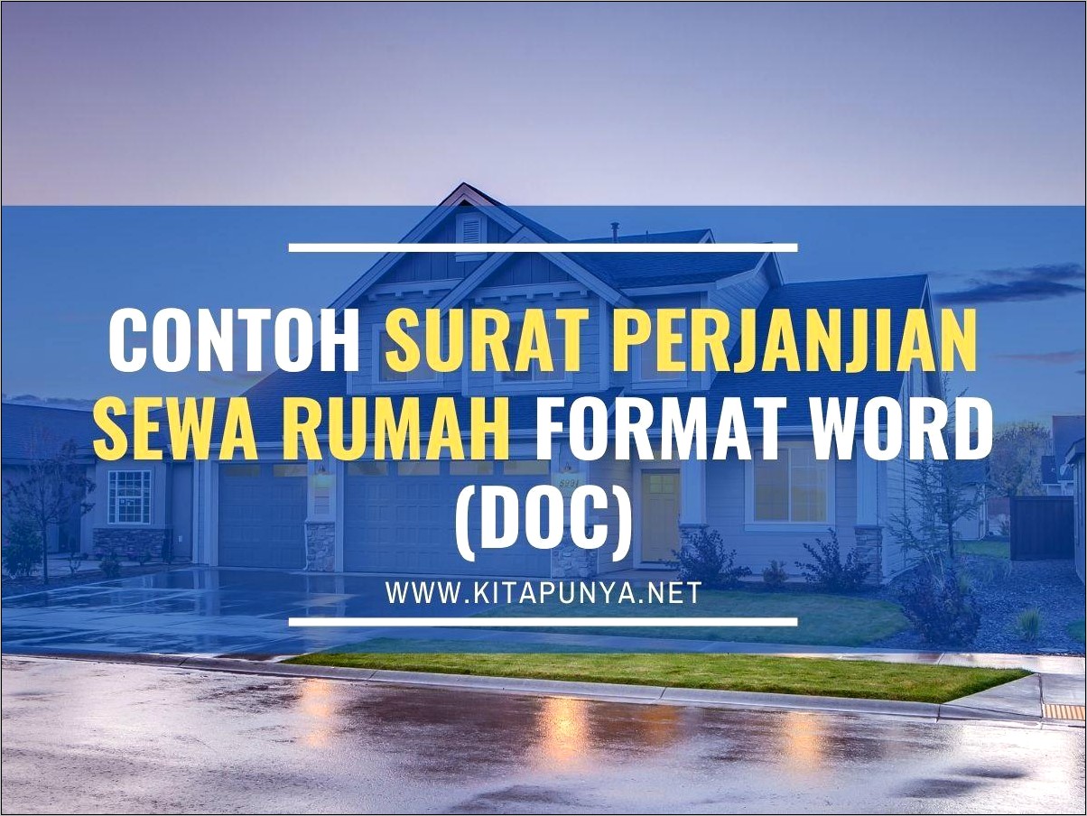 Contoh Surat Sewa Gudang Perusahaan