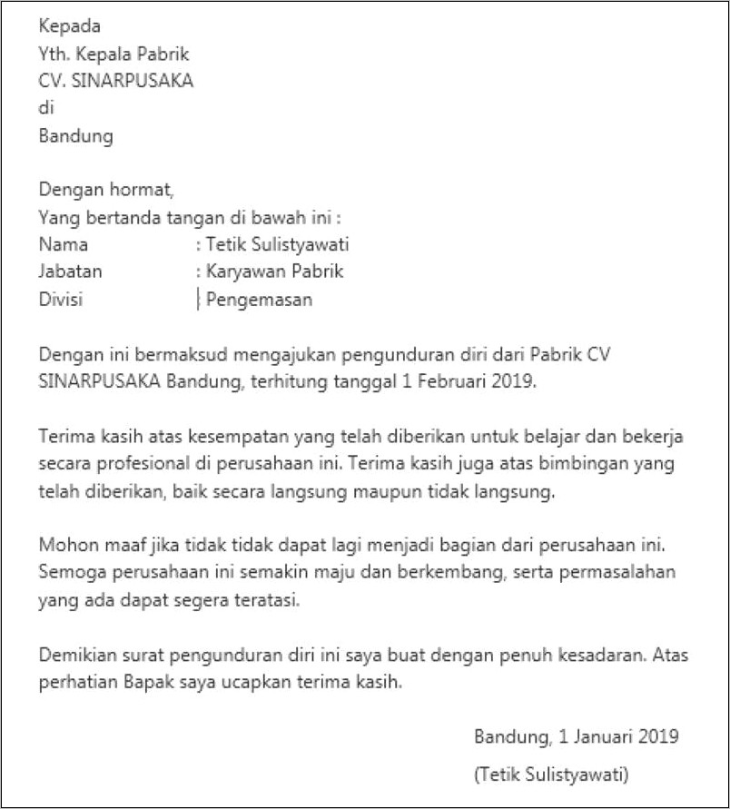 Contoh Surat Sign Off Dari Kapal Perusahaan