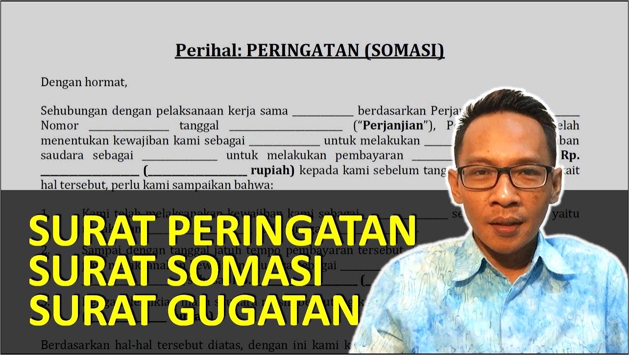 Contoh Surat Somati Ke Perusahaan