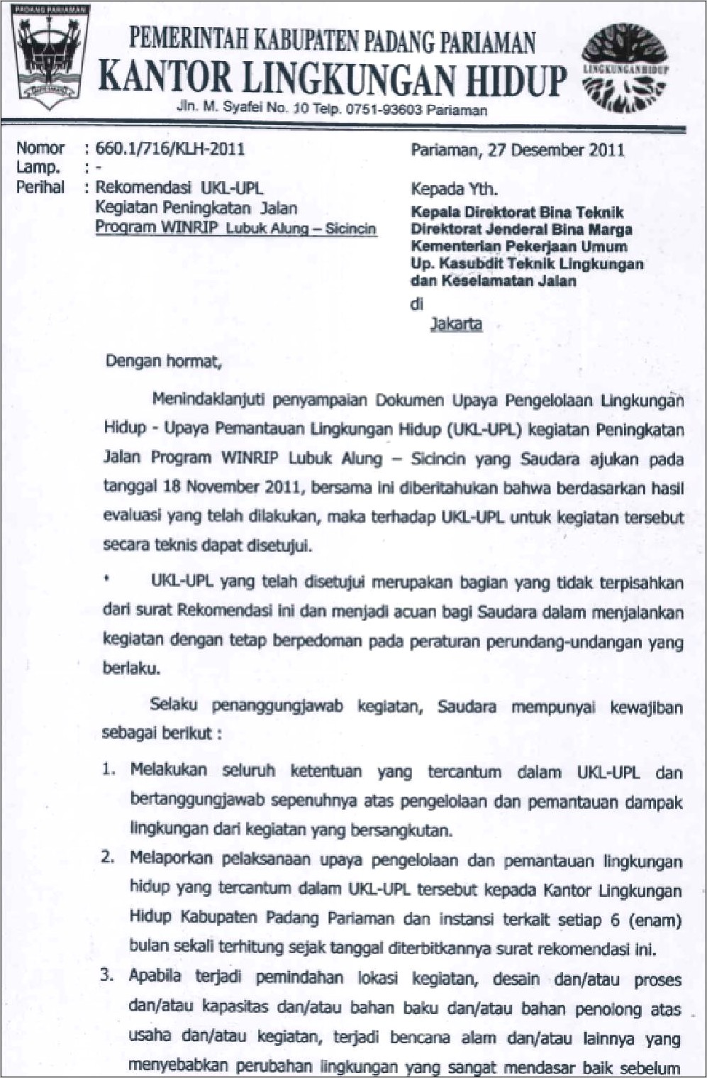 Contoh Surat Sppl Yang Di Keluarkan Dinas