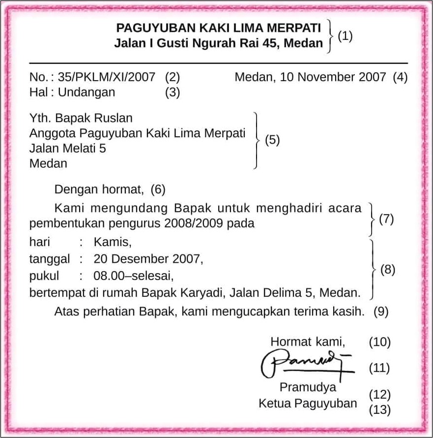 Contoh Surat Surat Dinas