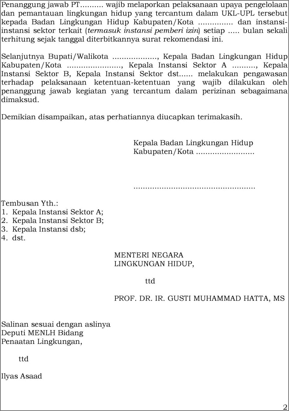 Contoh Surat Ukl Upl Perusahaan Listrik