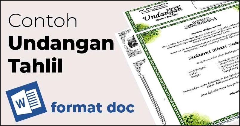 Contoh Surat Undangan 100 Hari Kematian