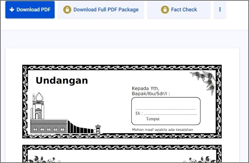 Contoh Surat Undangan 100 Hari Yang Bisa Di Diedit