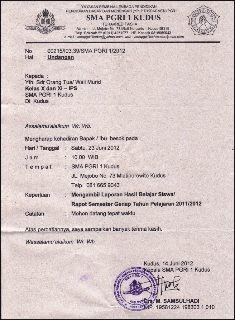 Contoh Surat Undangan Acara Perpisahan Untuk Gubernur