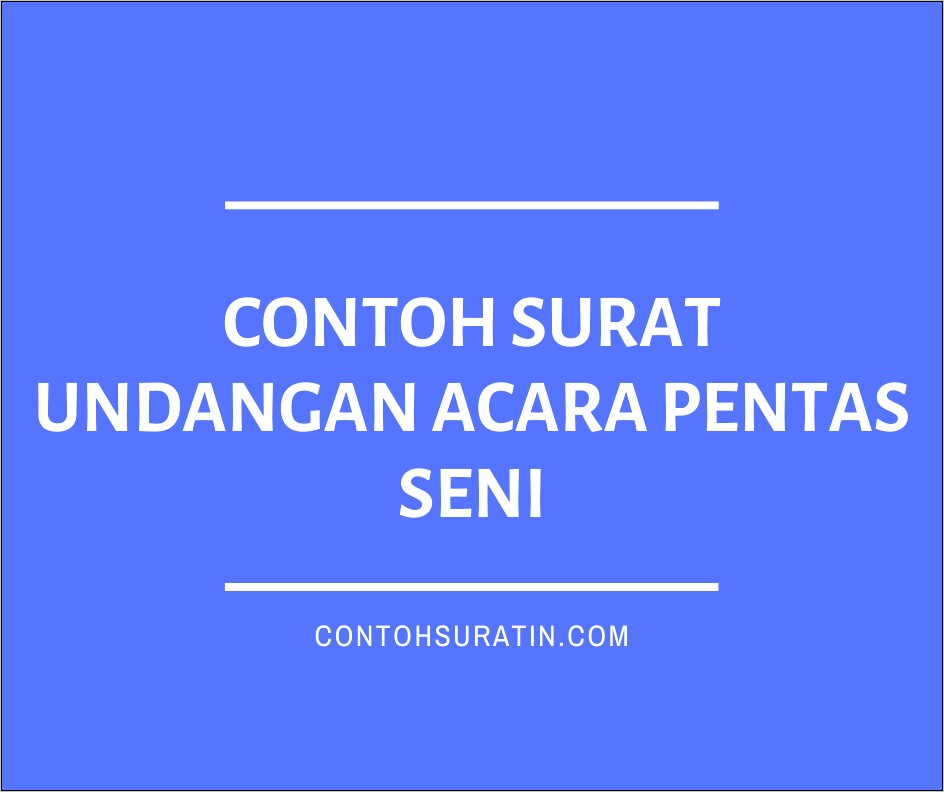 Contoh Surat Undangan Acara Perpisahan